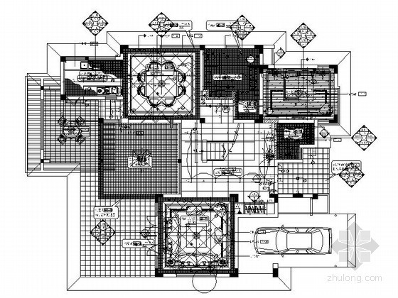 摩洛哥式风格酒店资料下载-[海南]名师摩洛哥风格双层别墅装修图