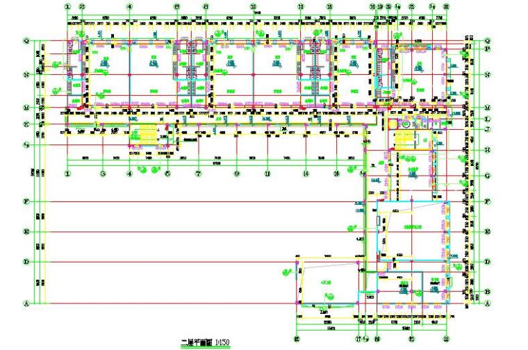 [广东]幼儿园建筑安装工程量招标控制价(含施工图纸)-二层平面图