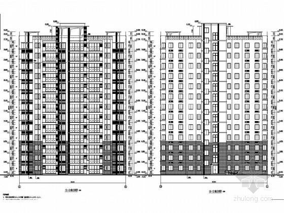 10层住宅楼图纸含建筑图资料下载-[江苏]高层住宅楼结构施工图(含建筑图)