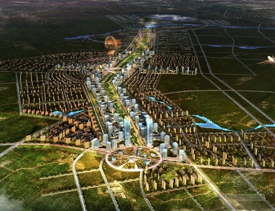 机场方案文本设计说明资料下载-[哈尔滨]现代国际化城市规划设计方案文本（知名地产）