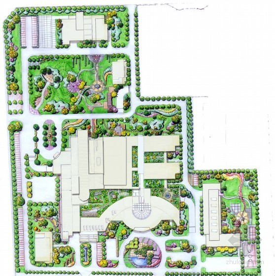 医院周边环境图资料下载-[成都]某医院周边环境设计施工图
