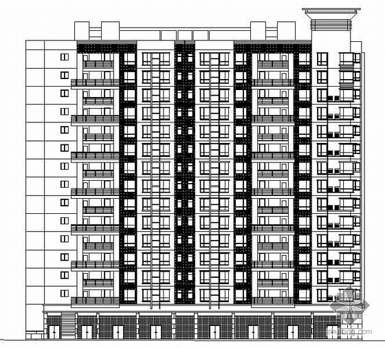一梯三户三单元住宅楼资料下载-[深圳市]某小区住宅楼群建筑施工图（3栋）