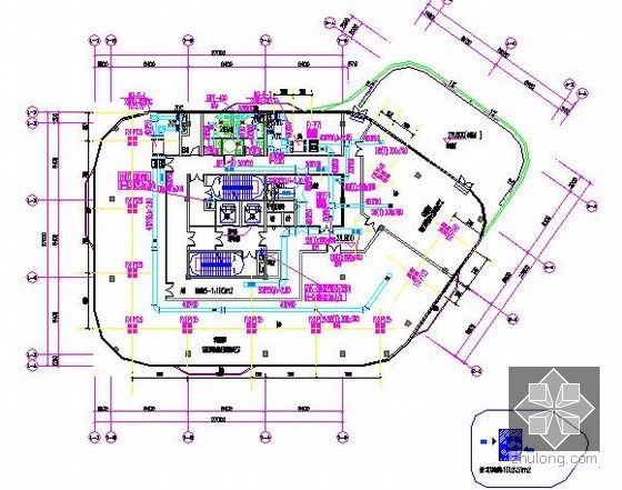 [湖南]2015年商业广场项目建筑安装工程预算书(含地下商业 图纸)-空调通风及防排烟平面图