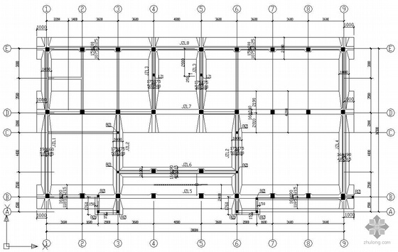 框架结构楼全套CAD图资料下载-某框架结构综合楼全套结构施工图