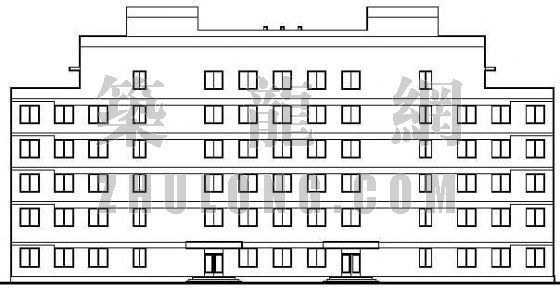 六层办公楼设计方案文本资料下载-某办公楼立面设计方案