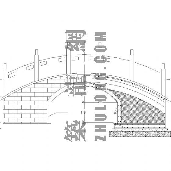 汉白玉栏杆雕刻图资料下载-拱桥节点