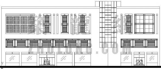 低层建筑概念方案资料下载-某低层办公楼建筑方案设计图纸