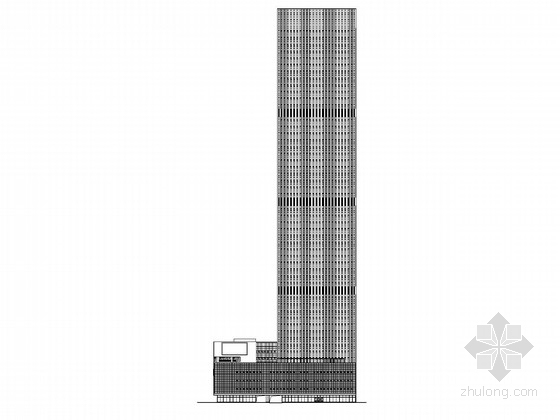 轻质隔墙建筑说明资料下载-[天津]54层超高层办公楼建筑施工图（273张 附图丰富 资料齐全）