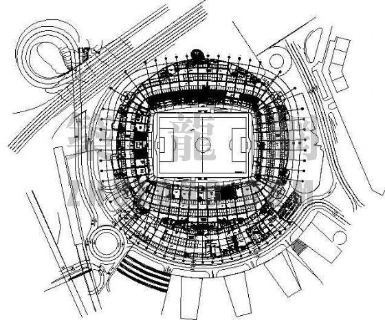 足球场围栏施工图纸资料下载-足球场场地规划