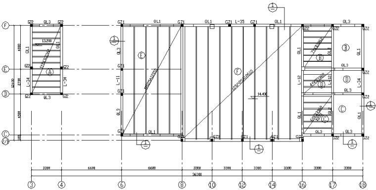 中医院框架结构门诊楼施工图（CAD,10张）_2