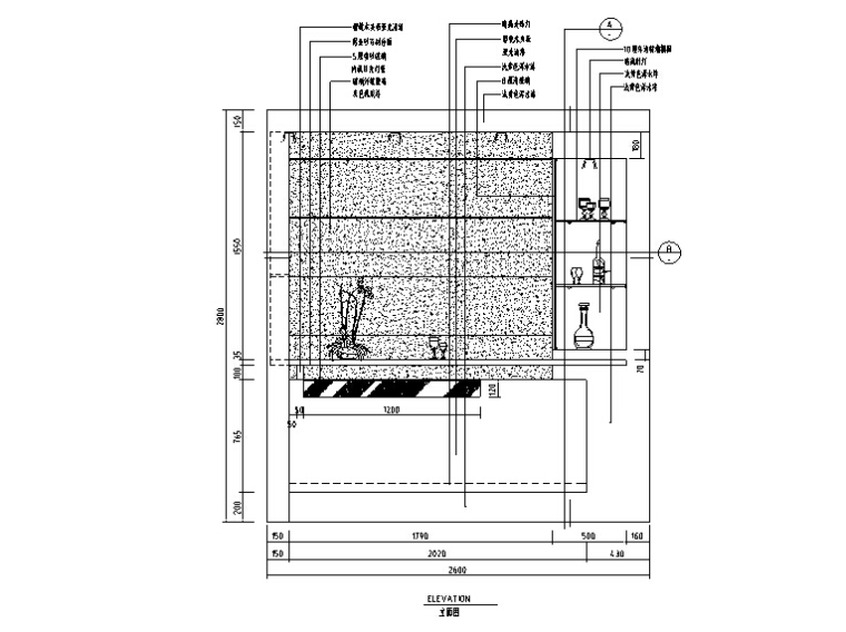 施工图块CAD资料下载-CAD室内设计施工图常用图块之餐厅