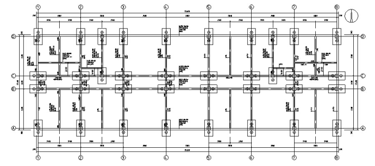 [毕设]某三层综合楼框架结构（2946.69平米、计算书、结构图）-基础梁平法施工图