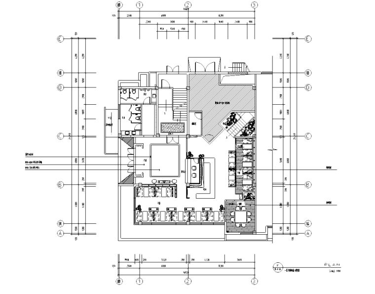 装修吊顶效果图大全2012图片资料下载-[福建]某中餐厅室内装修施工图及效果图