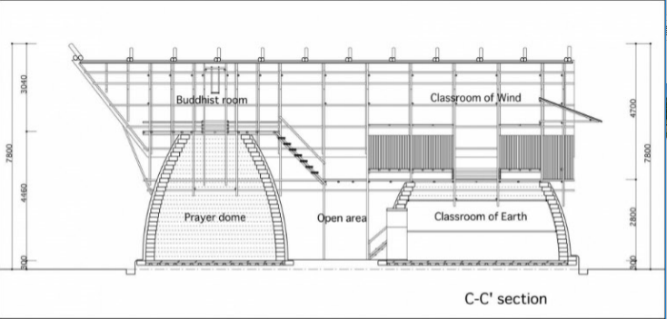 小学建筑群施工图资料下载-SchoolfoatingintheSky小学室内设计施工图