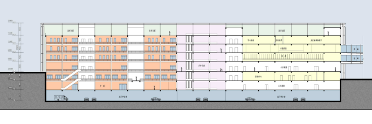 吉林大学第一医院规划及建筑方案文本（规划）-剖面图