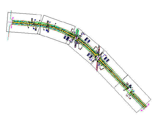 市政道路标线平面设计图资料下载-2017年市政道路加宽改造工程施工图设计150张CAD（道路交通绿化排水照明）