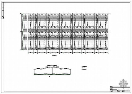 70平米建筑cad图资料下载-70米跨度网架图