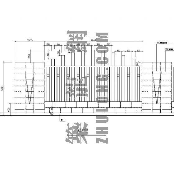 su围墙栏杆模型资料下载-围墙栏杆施工详图