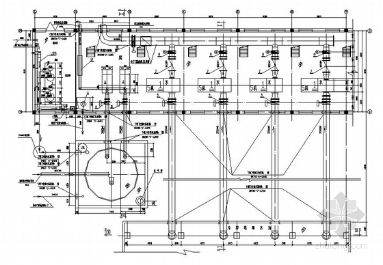 硫酸填料塔设计资料下载-甘肃某7100立方米小时的硫酸循环水泵房一套图纸