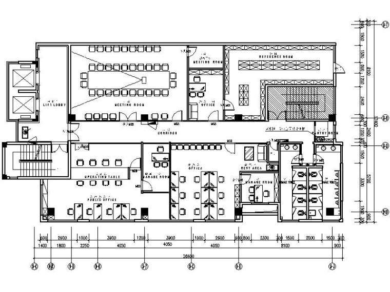 办公楼内装修施工图资料下载-[深圳]现代轻松舒适办公楼室内设计施工图（含效果图）