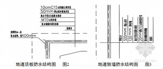 [贵州]铁路工程施工作业指导书309页（路桥隧站场）-地道防水结构图