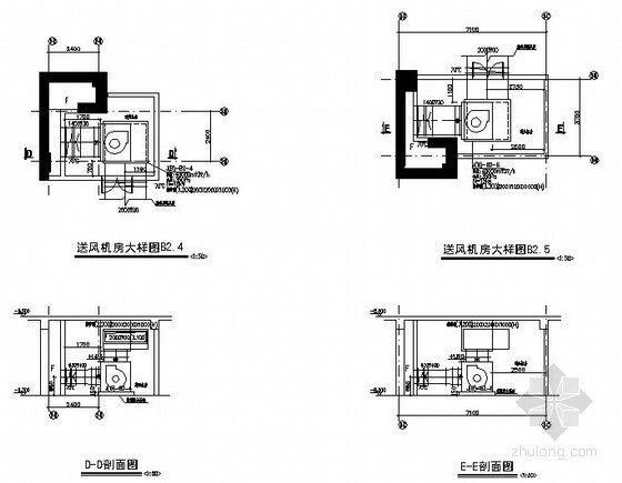 [广东]商住楼（含泳池）空调系统设计施工图-设备大样图 