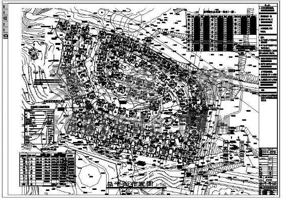 街区设计总平面图资料下载-别墅总平面图设计