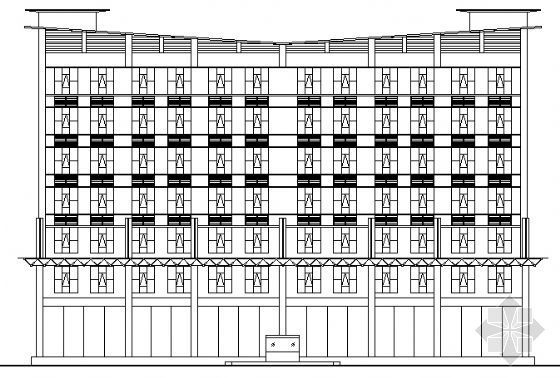 13层写字楼建筑施工图资料下载-某八层写字楼建筑方案图