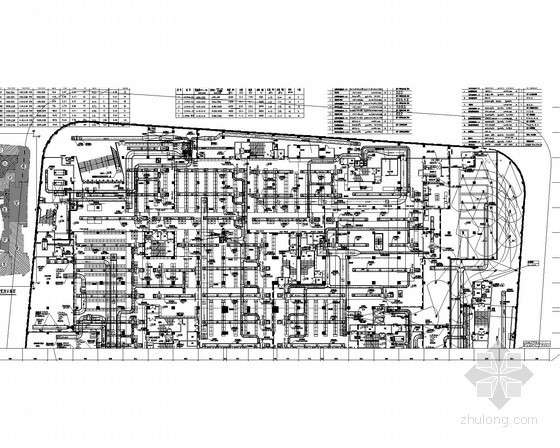 超市防排烟施工图资料下载-[山东]高层商业综合楼空调通风及防排烟系统设计施工图（大院作品 含制冷机房设计）