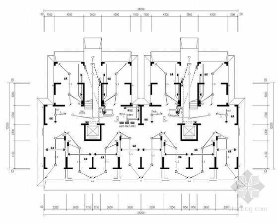 十一层住宅楼结构施工图资料下载-十一层小区住宅楼电气施工图