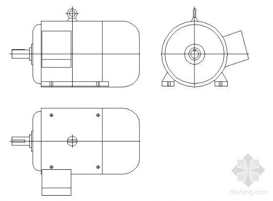 cad制图怎么制图资料下载-电机设备制图CAD图块