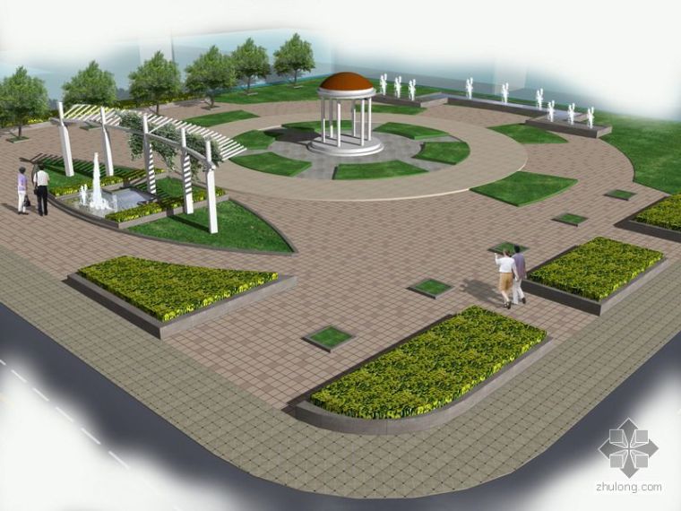 校园小型广场设计资料下载-小型街头广场