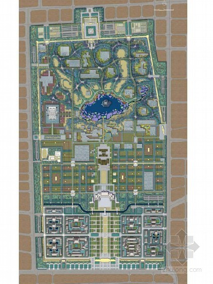西安汉溪湖公园设计资料下载-[西安]遗址公园景观设计方案