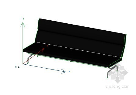 展厅布置模型03资料下载-花式沙发03 ArchiCAD模型