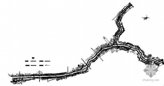 河道景观总平面图dwg资料下载-某河道景观建设工程排水设计图纸
