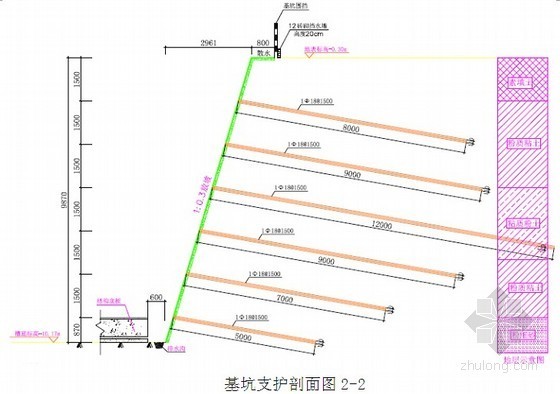 边坡喷锚支护冬季施工方案资料下载-[北京]商业大厦深基坑开挖支护施工方案（土钉墙）