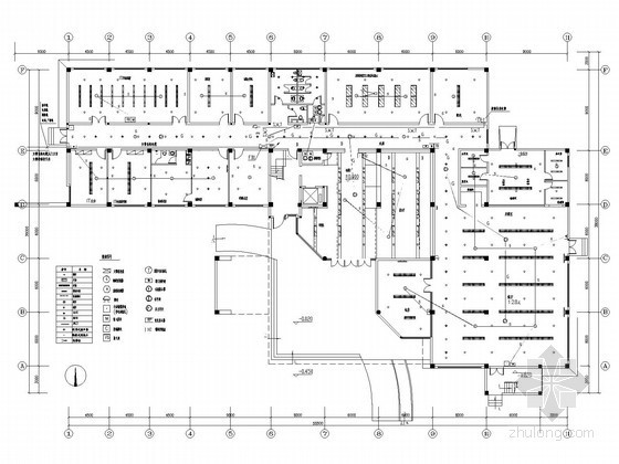 高层办公大楼平面图资料下载-综合办公大楼弱电系统平面图