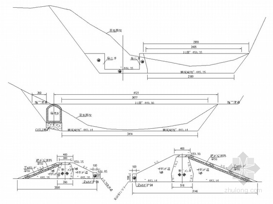 [四川]拦水坝工程施工图(坝基开挖 施工导流)