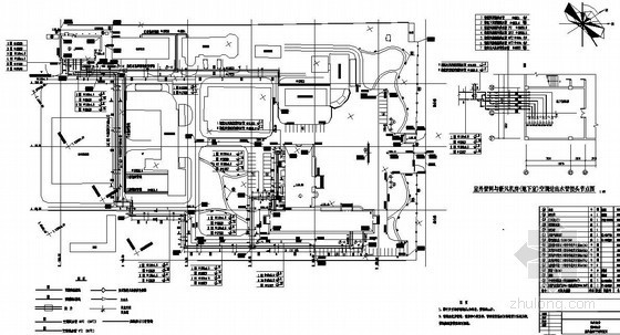 小区管网设置资料下载-某小区室外空调管网图