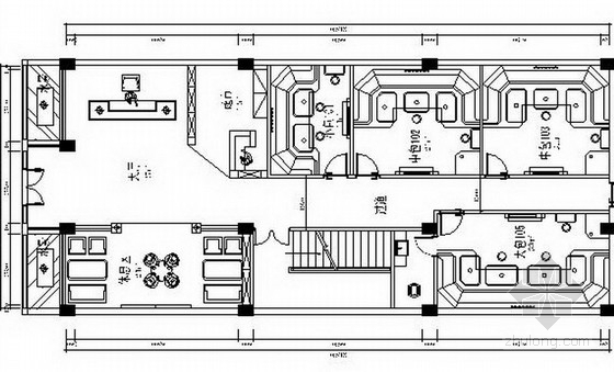隔墙施工图CAD资料下载-[安徽]豪华高档KTV室内设计CAD施工图