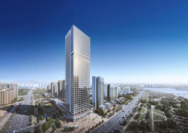 2017年商业建筑项目资料下载-[广东]华南知名地产商业办公建筑模型设计（2017年）