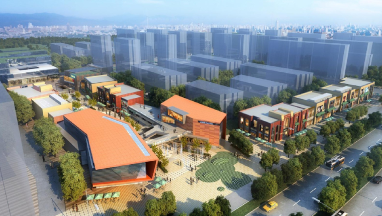 [上海]虹桥11号地块项目规划设计方案文本-沿街商业效果图