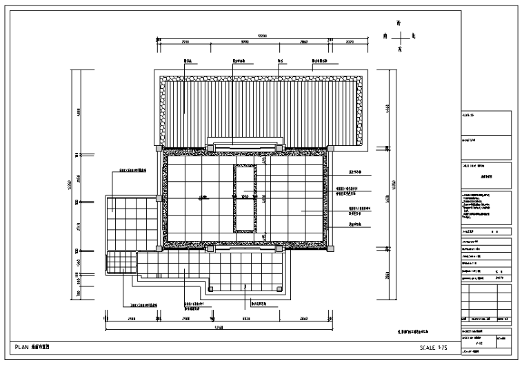 400平米中式别墅施工图资料下载-别墅型私人接待餐厅装饰施工图及效果图（27张）