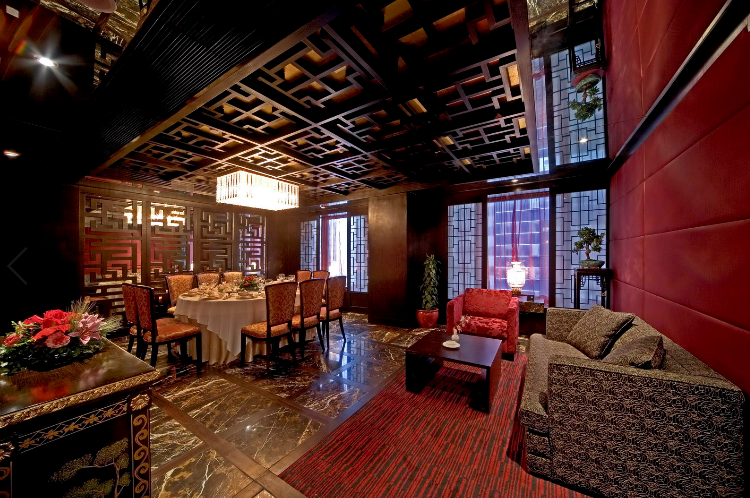 奢华酒店中餐厅设计图及效果图（含20张图纸）-餐厅效果图