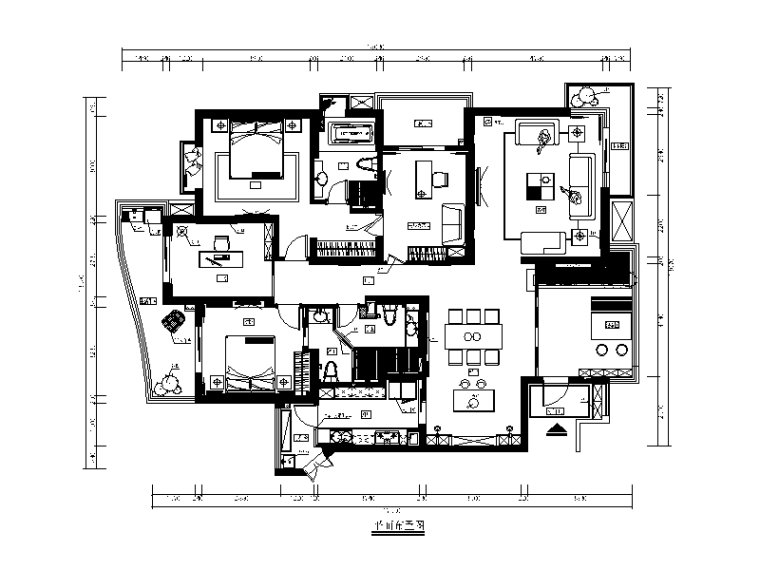 中海地产样板房资料下载-[福建]左海岸样板房设计施工图（含效果图）