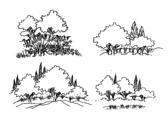 [绍兴]法式园林社区联排别墅样板房室内装修施工图 立面图