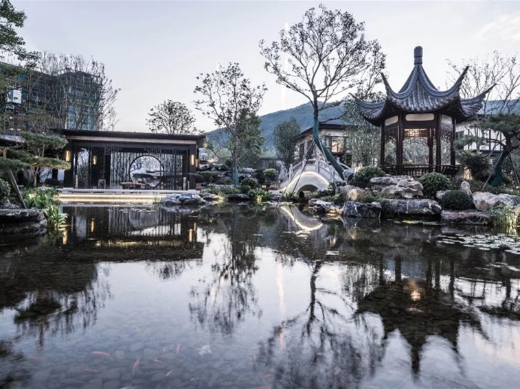 中国古典园林花园资料下载-福建凯景江山府示范区景观