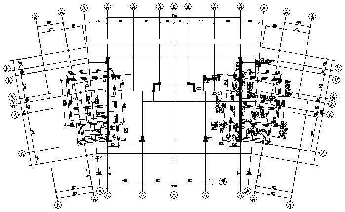 多层框架住宅结构施工图资料下载-武汉某组团住宅框架结构施工图（CAD，4套）