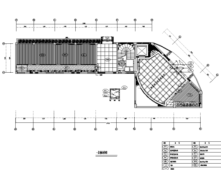 欧式风格长乐空港KTV会所空间设计施工图（附效果图）-地面材质图