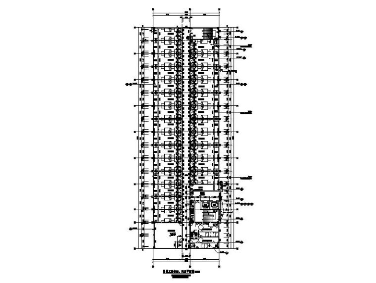 [广州]高层现代风格仓库中心及员工宿舍建筑施工图（含水暖电）-高层现代风格仓库中心及员工宿舍建筑